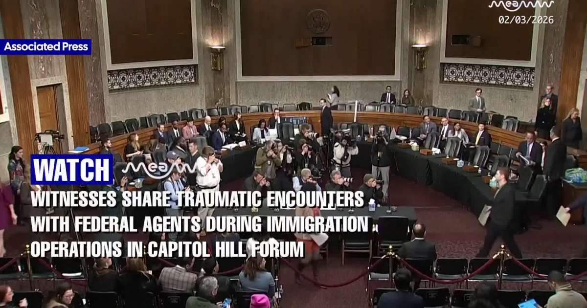 Capitol Hill Witnesses Say ICE and Border Patrol Left Them Traumatized and Disabled
