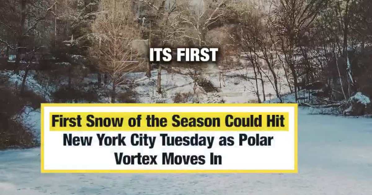 First Snow of the Season Could Hit New York City Tuesday as Polar Vortex Moves In