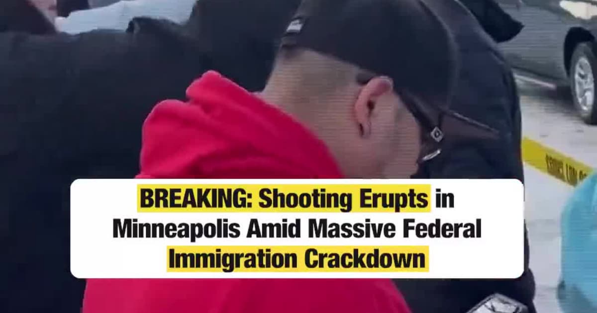 BREAKING: Shooting Erupts in Minneapolis Amid Massive Federal Immigration Crackdown