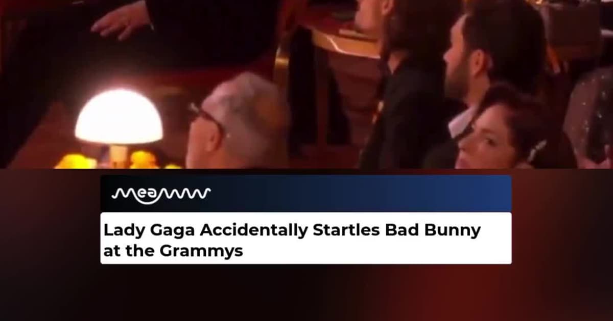 Lady Gaga Accidentally Startles Bad Bunny