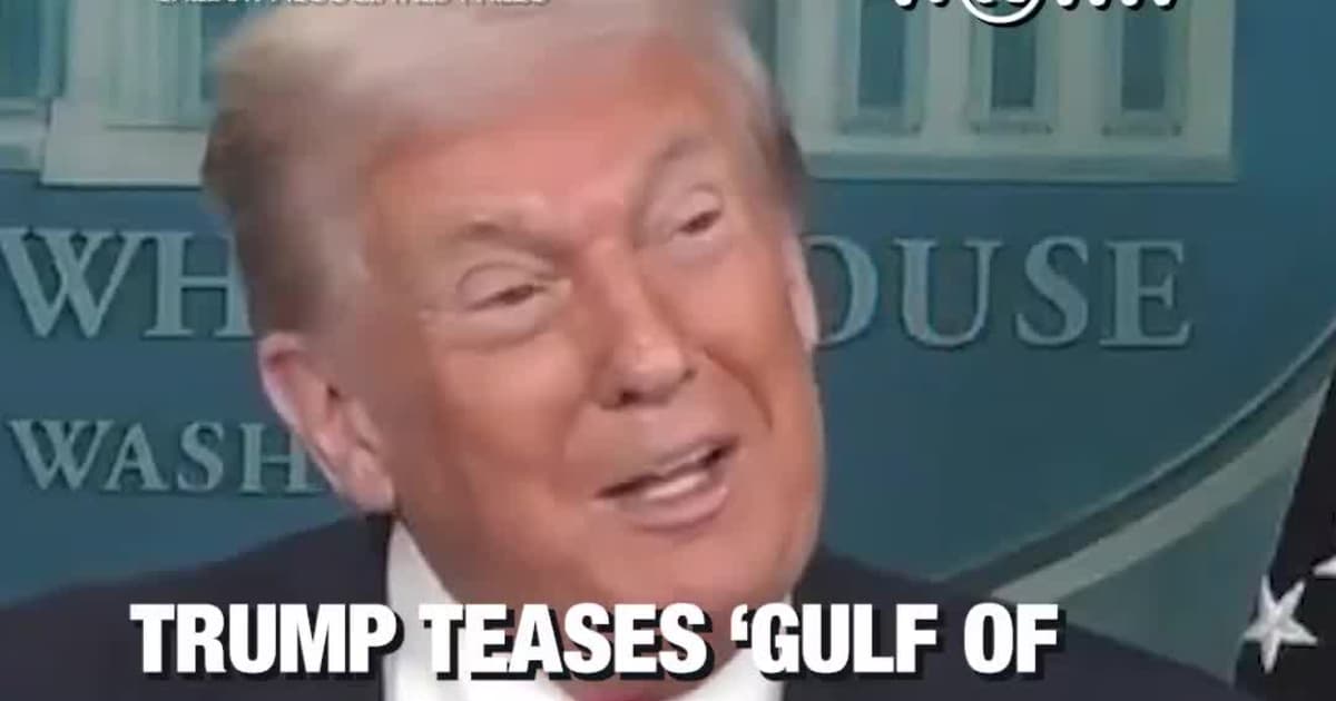 Trump Teases ‘Gulf of Trump’ Name, Says: ‘I’m Joking!’