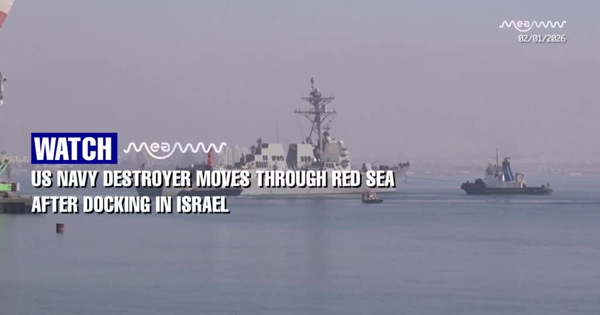 US Navy Destroyer Seen at Israeli Port Amid Tensions with Iran