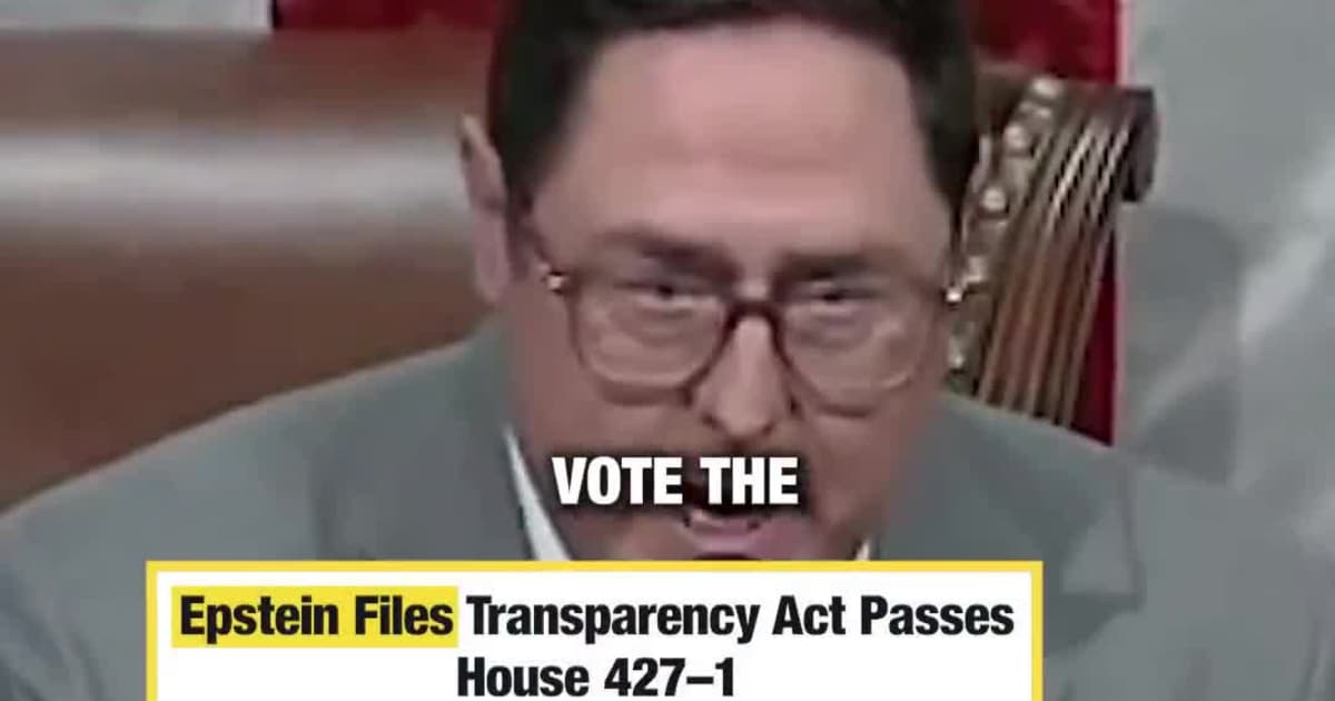 Epstein Files Transparency Act Passes House 427–1