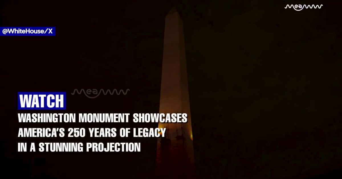 Washington Monument Showcases America’s 250 Years Of Legacy In A Stunning Projection