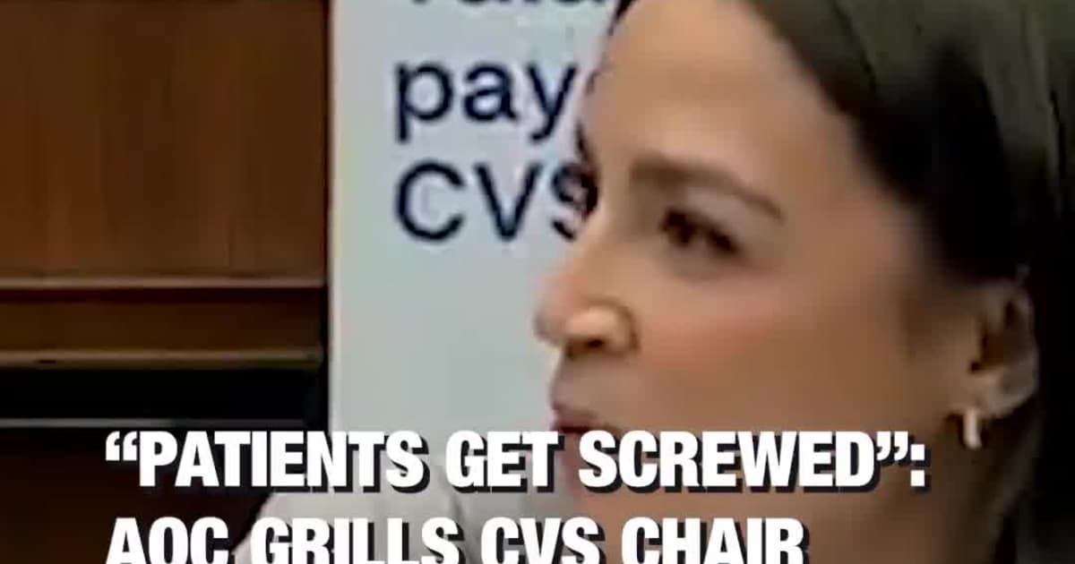 “Patients Get Screwed”: AOC Grills CVS Chair Over Dr*g Pricing and Corporate Profits