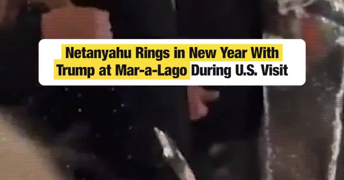 Netanyahu Rings in New Year With Trump at Mar-a-Lago During U.S. Visit