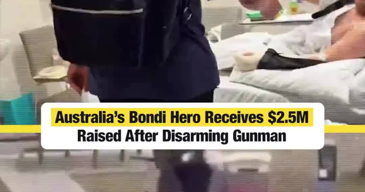 Australia’s Bondi Hero Receives $2.5M Raised After Disarming Gunman