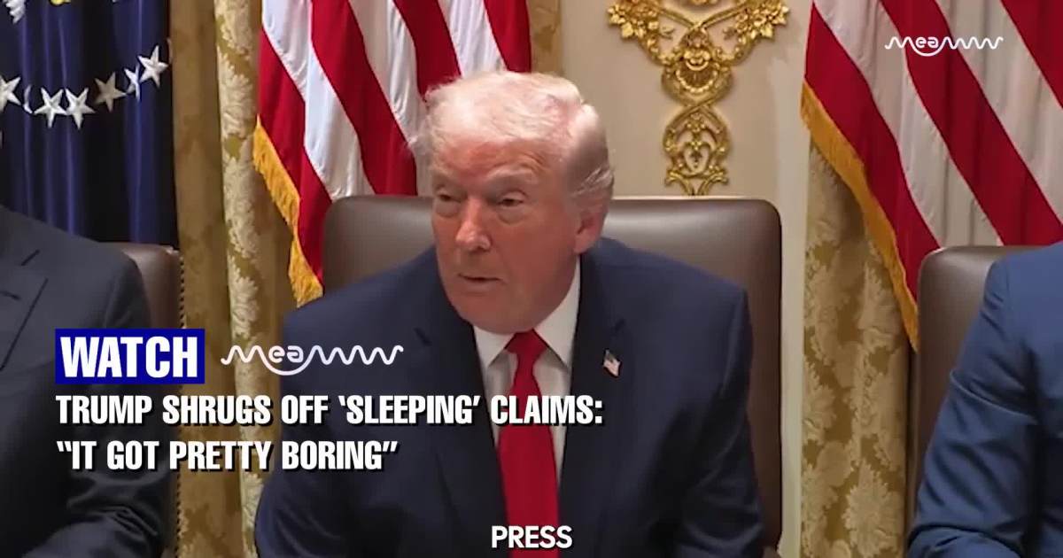 Trump Responds to Reports He Dozed Off at Presser: “It Got Pretty Boring”