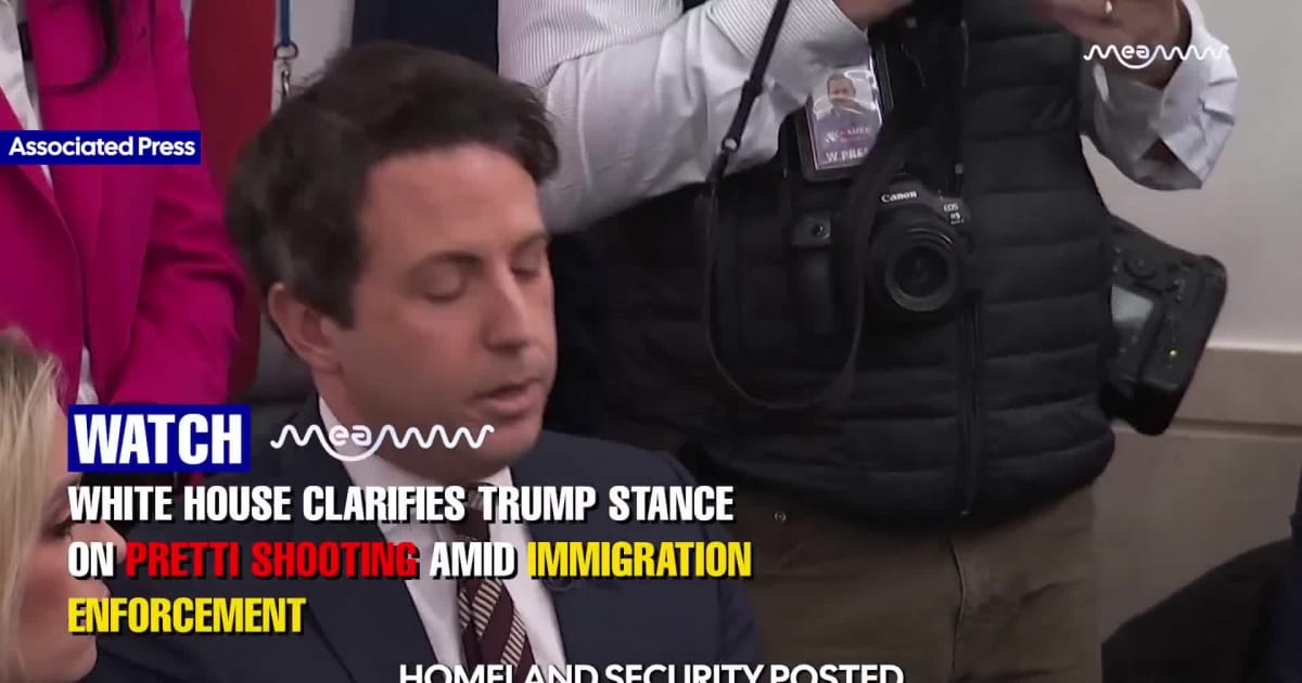 White House Clarifies Trump’s Stance on Pretti Shooting & Immigration Crackdown