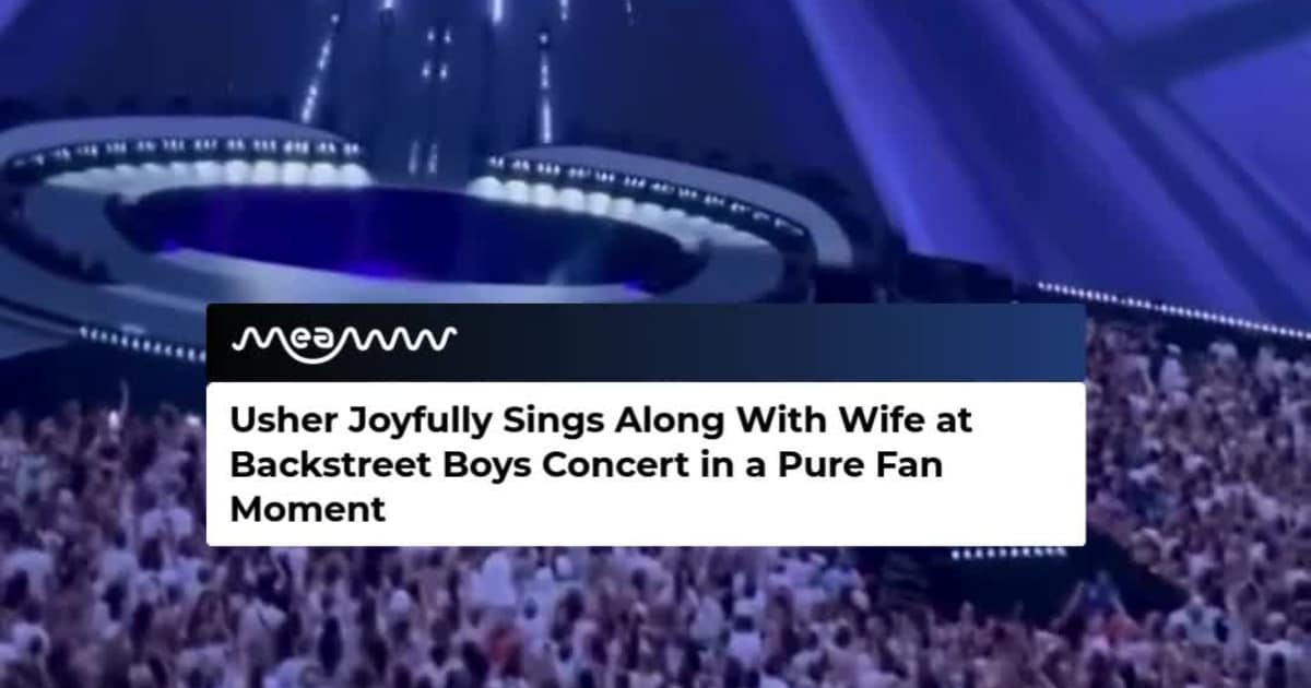 Usher and Wife Enjoy Backstreet Boys Night