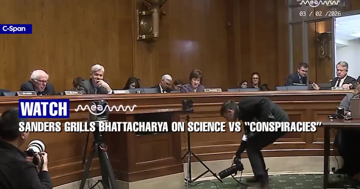 Sanders Presses on Science in Health Policy as Bhattacharya Cites Public Distrust