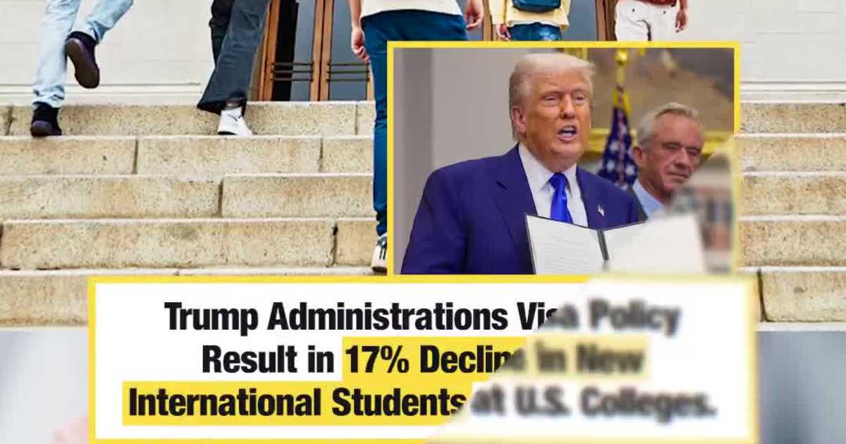 Visa Delays Under Trump Policies Drive 17% Fall in U.S. International Students