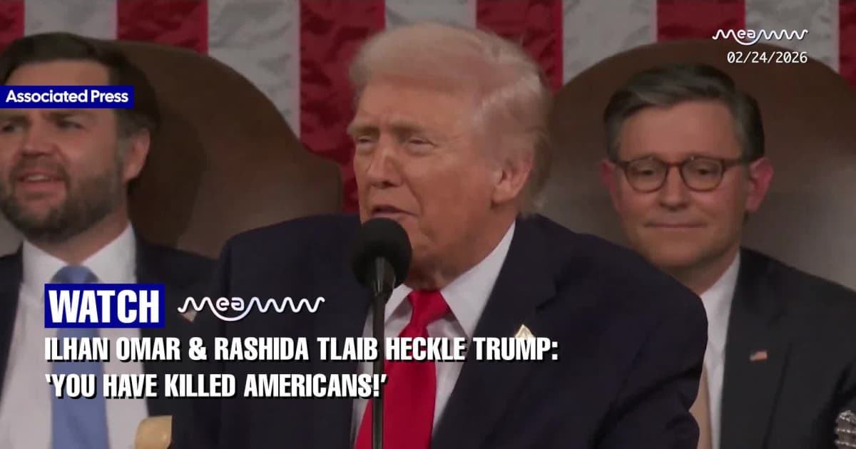 Ilhan Omar & Rashida Tlaib Heckle Trump: ‘You Have Killed Americans!’
