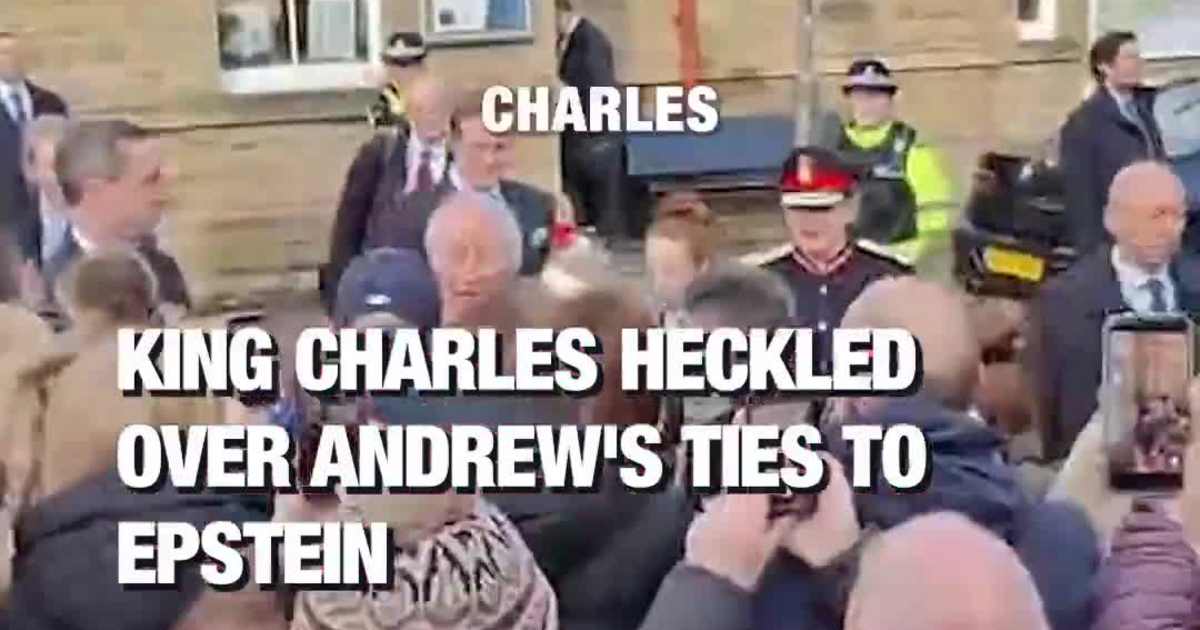 King Charles Heckled Over Andrew's Ties to Epstein
