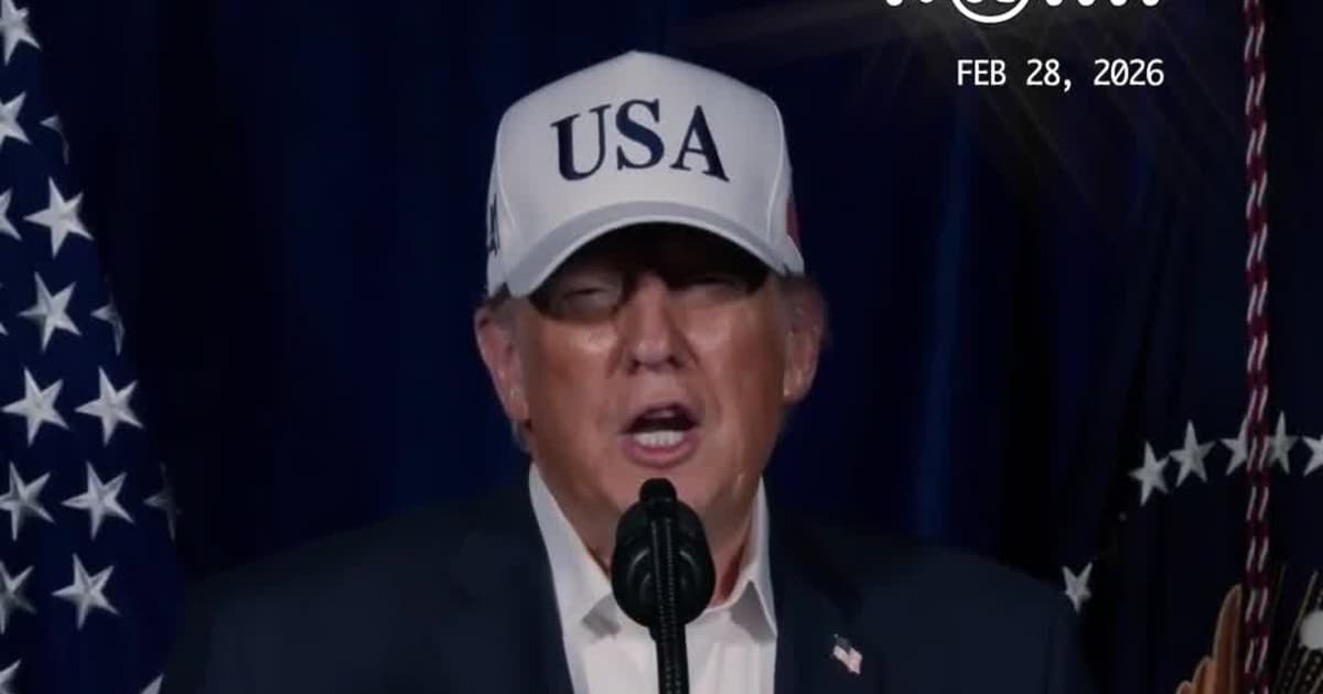 Trump Delivers Statement on American Combat Operations Targeting Iran