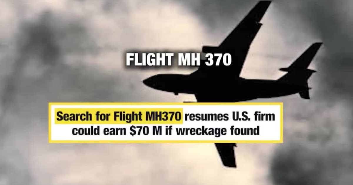 Search for Flight MH370 resumes U.S. firm could earn $70 M if wreckage found
