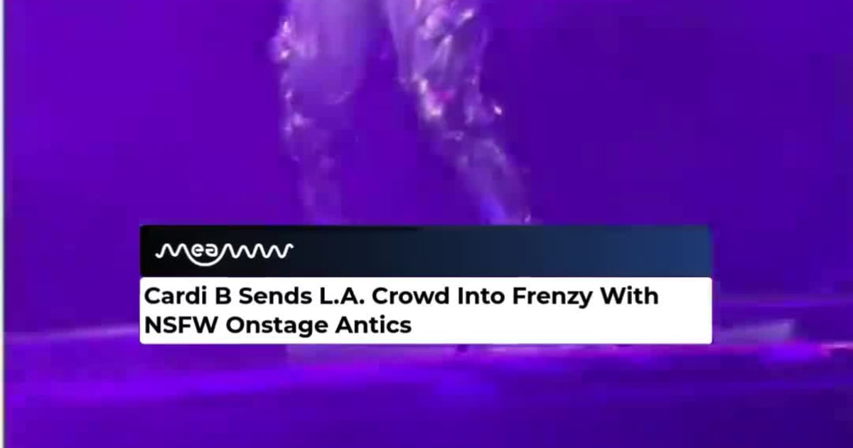 Cardi B Delivers NSFW Moment at Sold Out L.A. Show