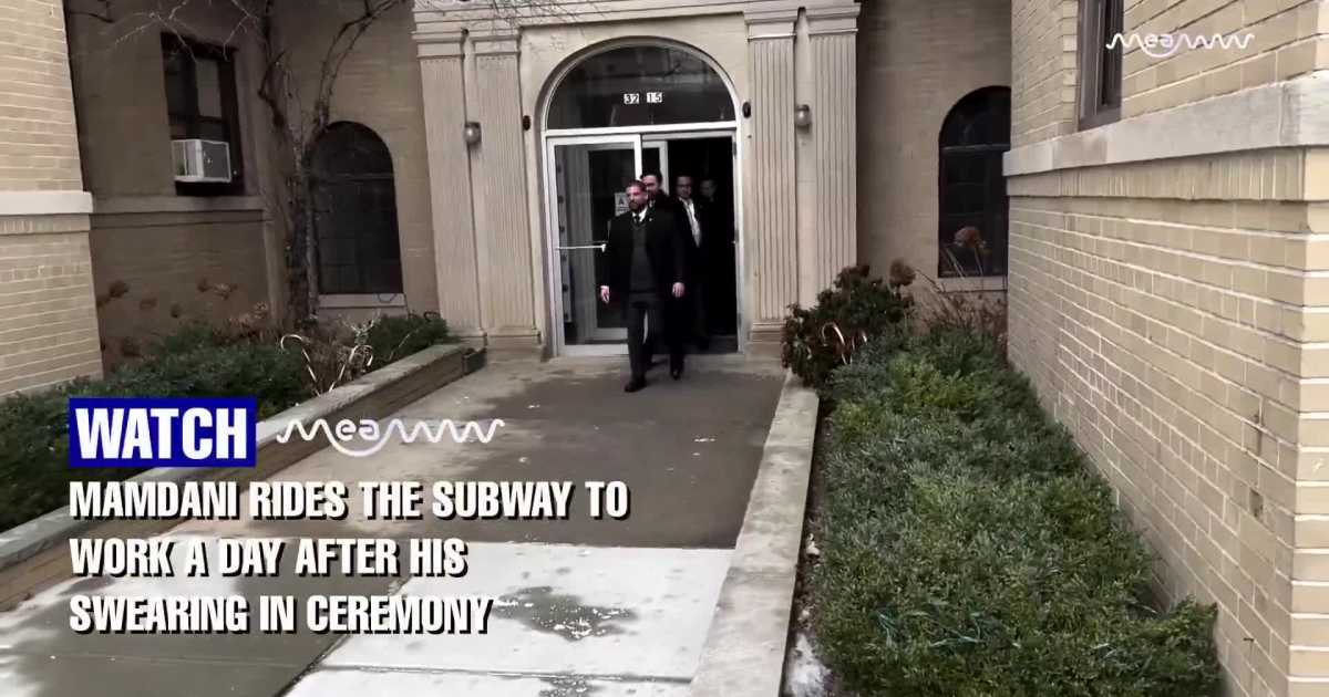 Mamdani Rides The Subway To Work A Day After His Swearing In Ceremony