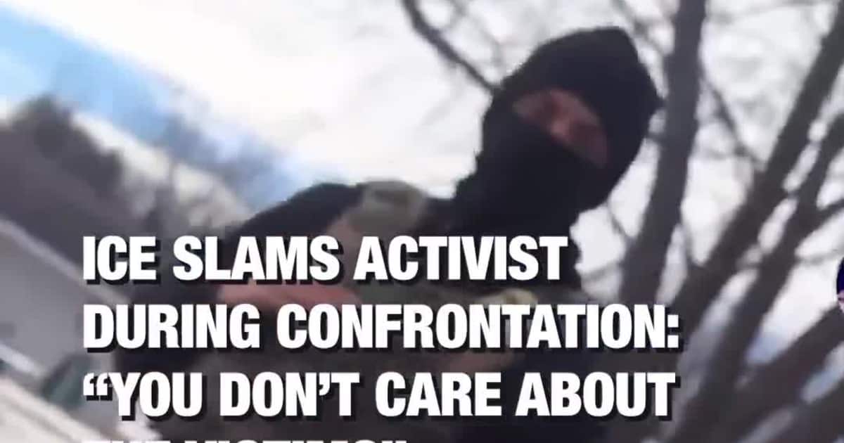 ICE Confronts Activist: “If You Cared, You’d Care About the Child R*ped and the Person M*rder*d”