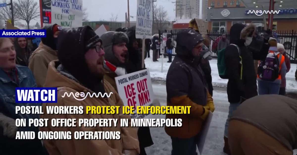 Postal Workers Protest ICE Using Post Office Property in Minneapolis Crackdown