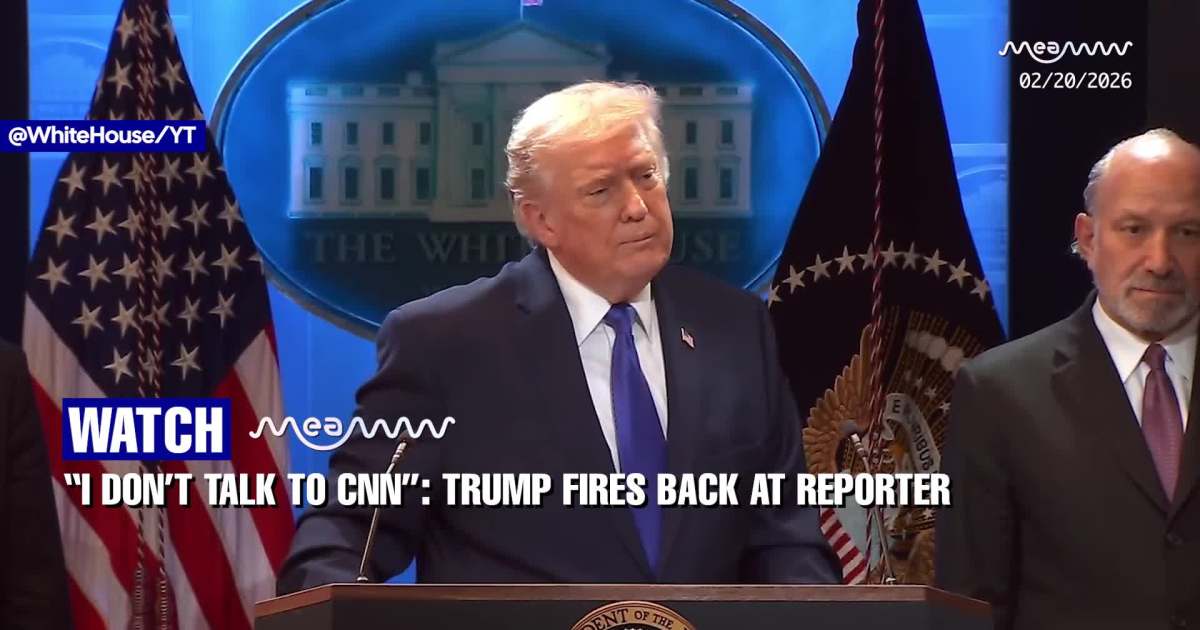 Trump Refuses CNN Question at White House: “I Don’t Talk to Fake News”