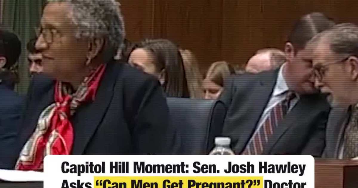Josh Hawley’s “Can Men Get Pregnant?” Question Sparks Tense Capitol Hill Exchange
