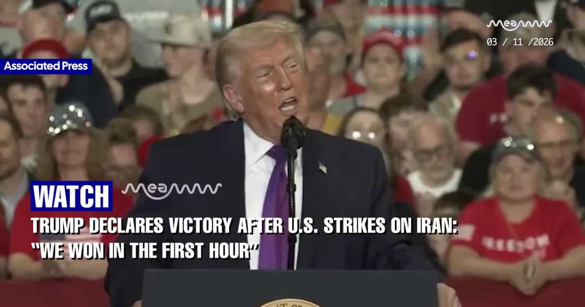 Donald Trump Declares Victory After Iran Strikes: “We Won In The First Hour”