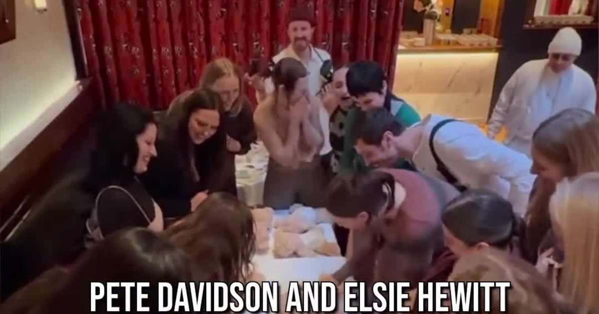 Pete Davidson and Elsie Hewitt Pack on PDA at Intimate Baby Shower