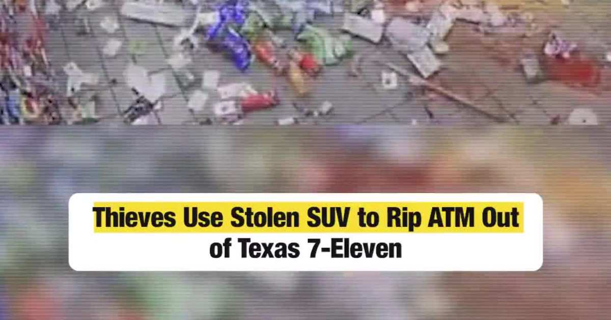 Thieves Use Stolen SUV to Rip ATM Out of Texas 7-Eleven