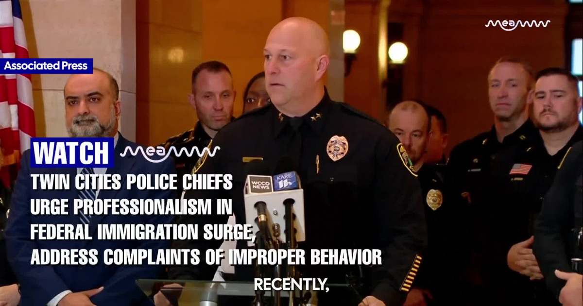 Police chiefs in Twin Cities region address racial profiling by federal officers