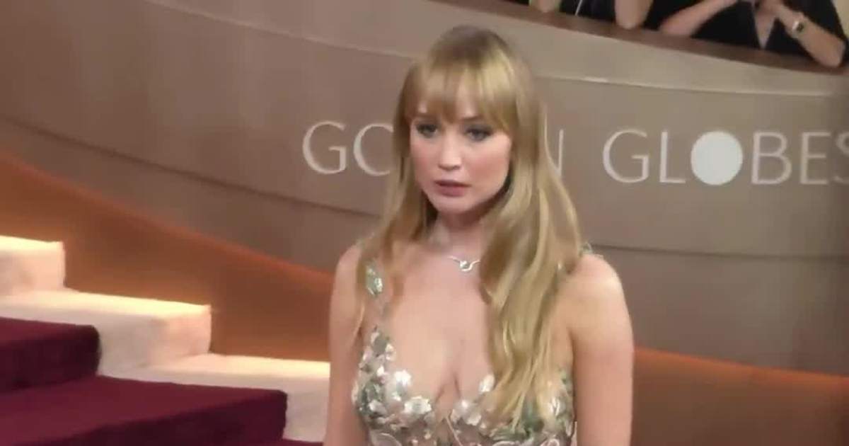 Jennifer Lawrence Stuns At 83rd Golden Globes With Sheer Dress