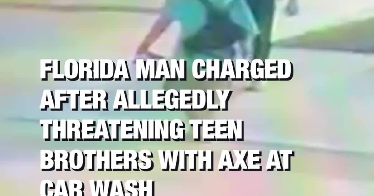 Florida Man Charged After Allegedly Threatening Teen Brothers With Axe at Car Wash