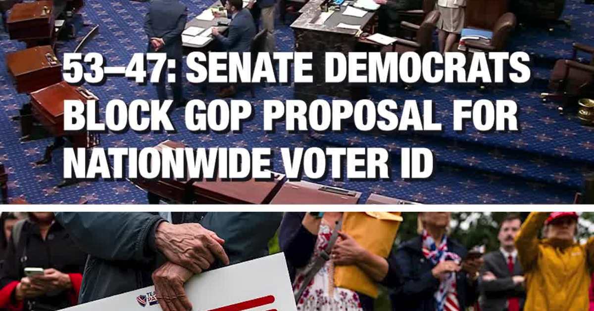 53–47: Senate Democrats Block GOP Proposal for Nationwide Voter ID