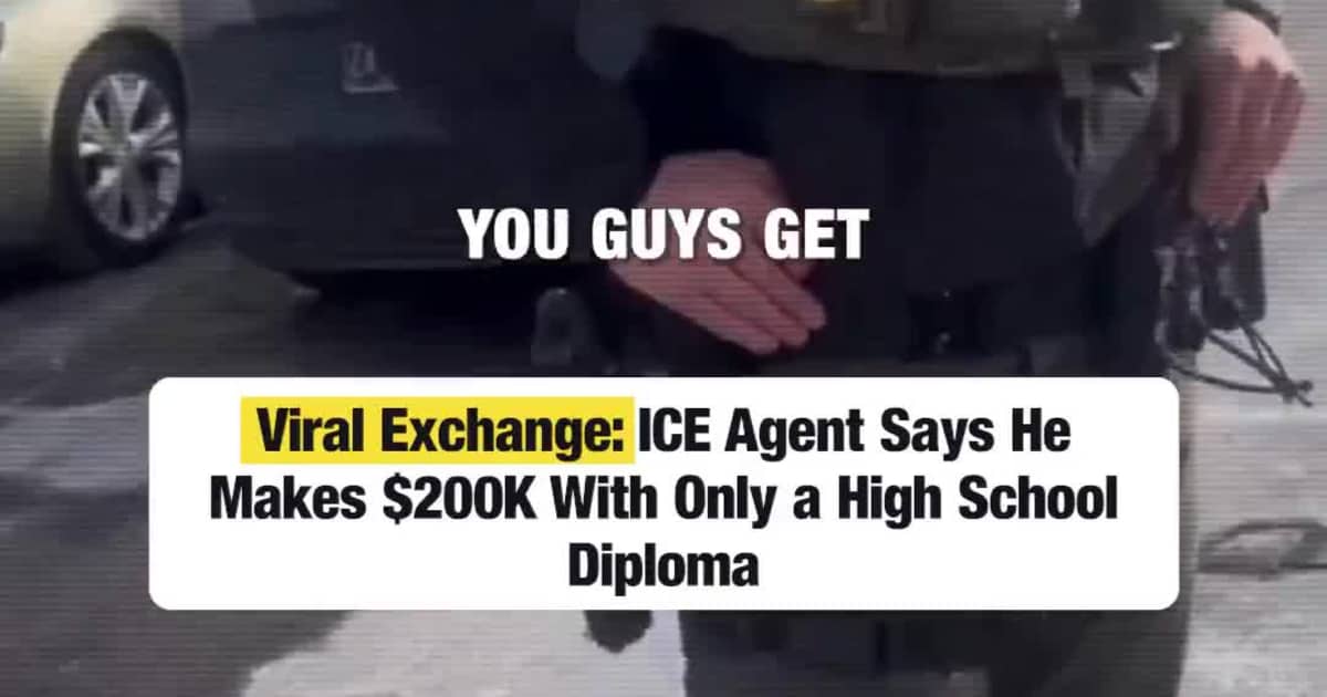 ICE Agent and Protester Clash Over Pay, Education in Heated Street Exchange