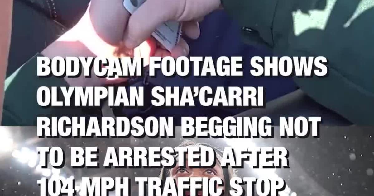 BODYCAM Footage Shows Olympian Sha’Carri Richardson Begging Not to Be Arrested After 104 MPH Traffic Stop