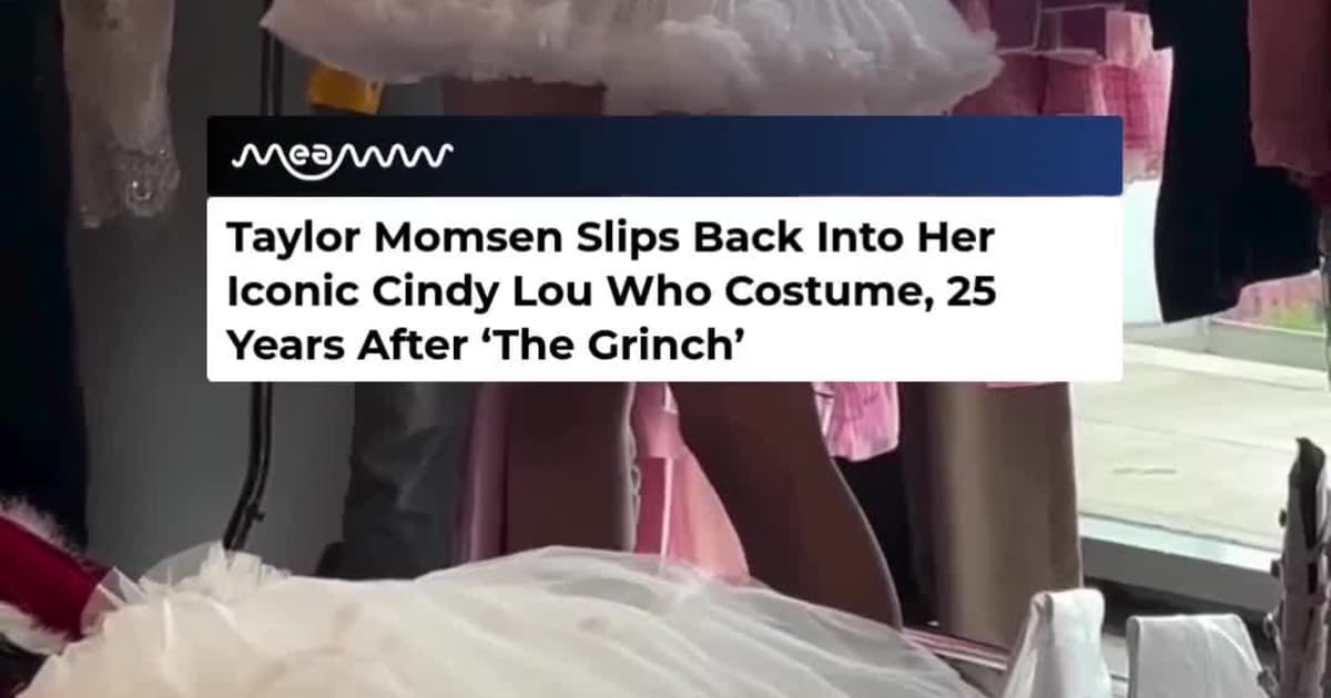 Taylor Momsen Tries On Her Original Cindy Lou Who Costume