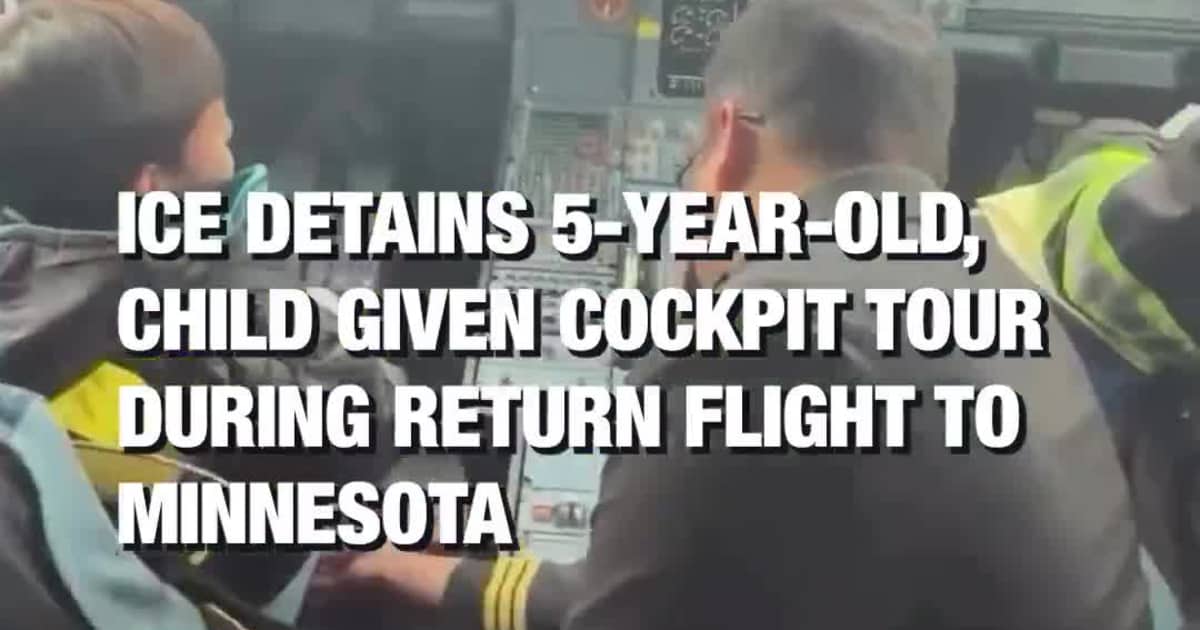 ICE Detains 5-Year-Old, Child Given Cockpit Tour During Return Flight to Minnesota