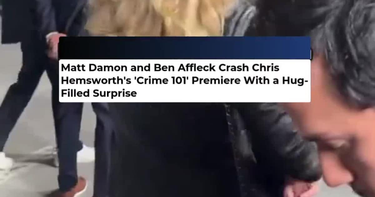 Matt Damon and Ben Affleck Crash Red Carpet of 'Crime 101' to Support Chris Hemsworth