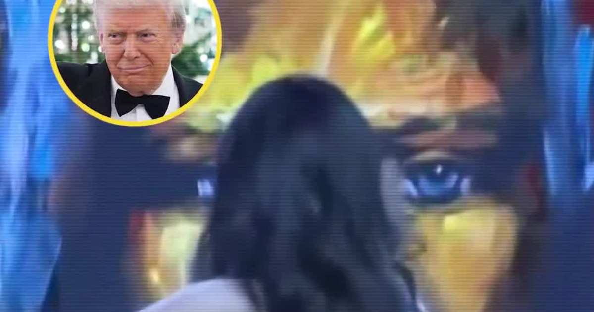 Jesus Christ Painted Live at Trump’s New Year’s Eve Party