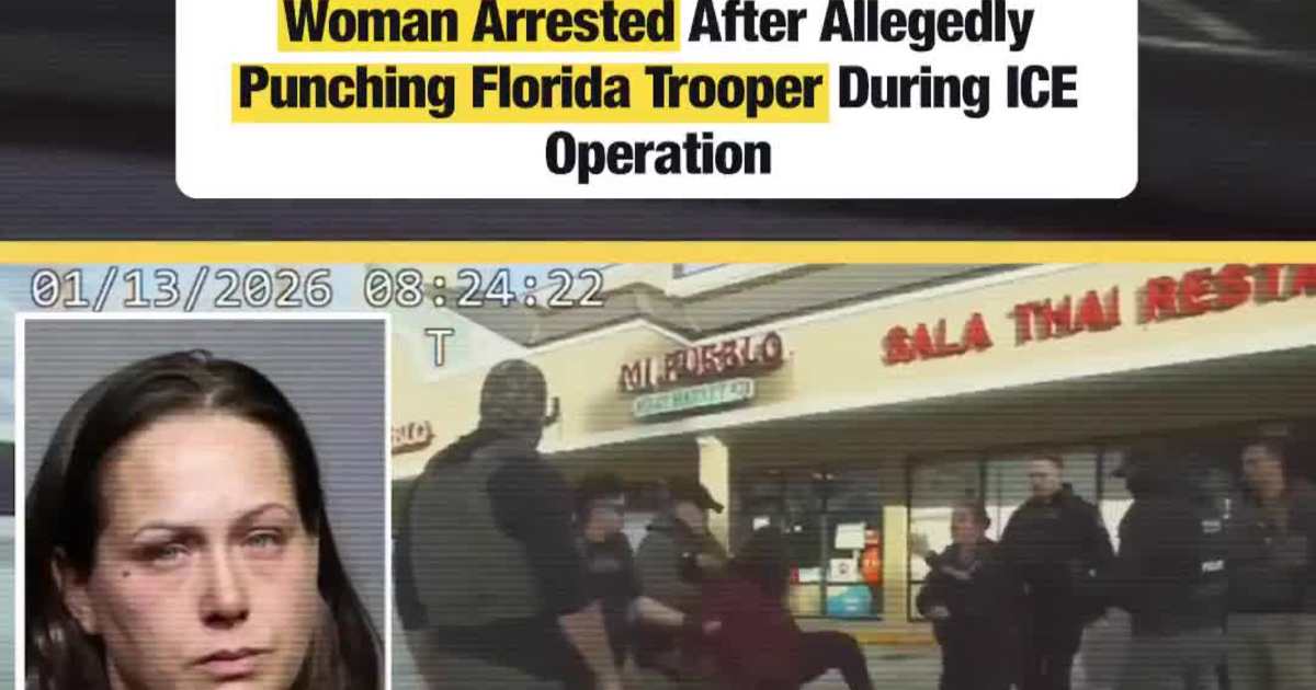 Woman Arrested After Allegedly Punching Florida Trooper During ICE Operation