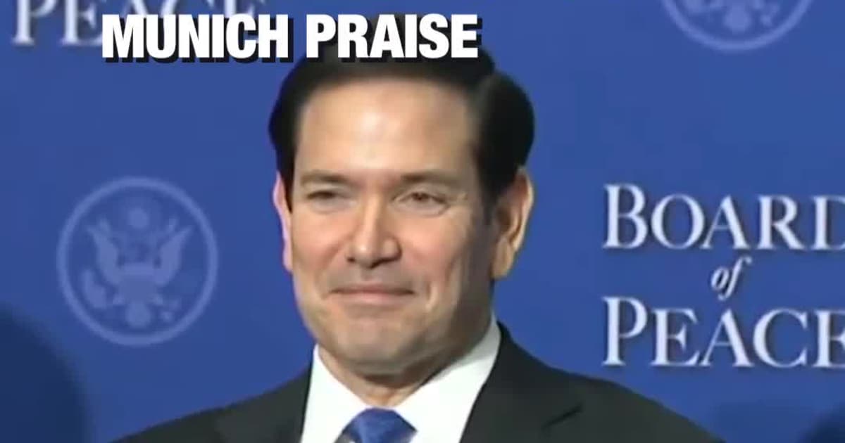 Trump Jokes He ‘Almost Terminated’ Rubio After Munich Praise