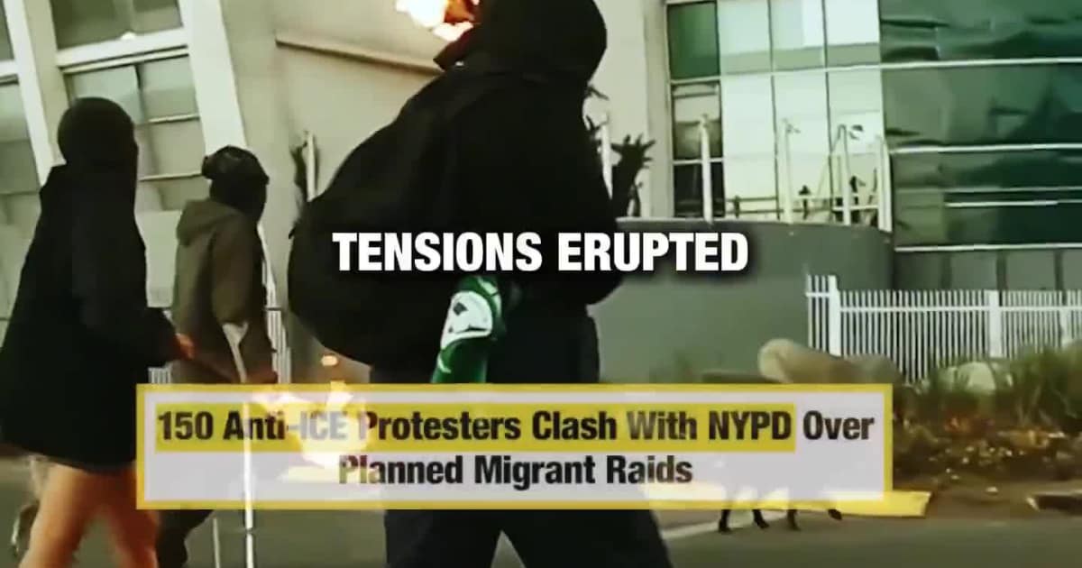 150 Anti-ICE Protesters Clash With NYPD Over Planned Migrant Raids