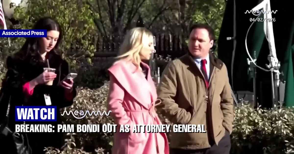 BREAKING: Pam Bondi Out as Attorney General