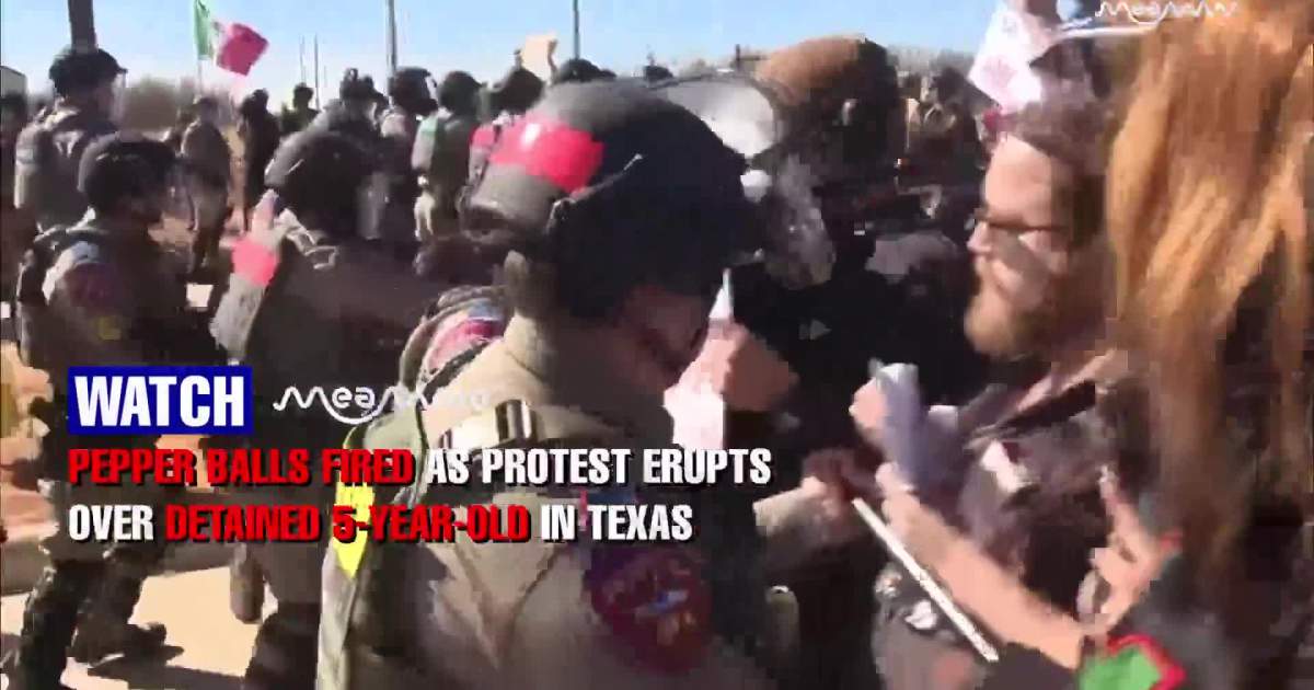 Texas Police Use Force at Child Detention Protest: “Children Are Not Criminals”