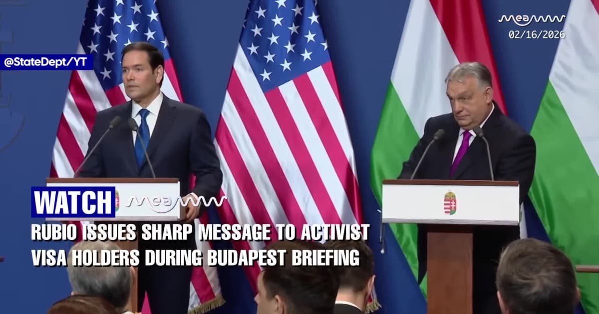 Rubio Warns Activist Visa Holders: ‘I Don’t Know Why It’s So Hard to Comprehend’