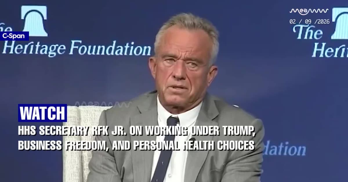 HHS Secretary Kennedy Praises Trump as “Most Business-Friendly President” in New Remarks