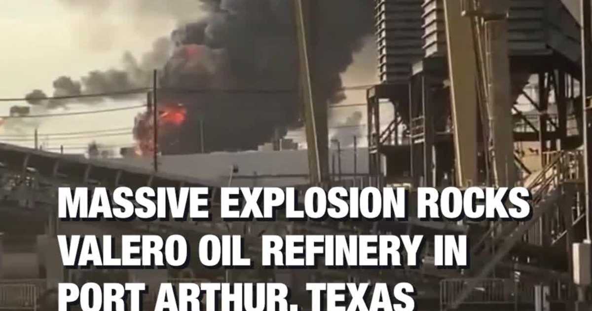 Massive Explosion Rocks Valero Oil Refinery in Port Arthur, Texas