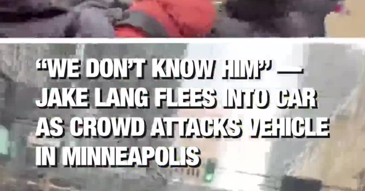 “We Don’t Know Him” — Jake Lang Flees Into Car as Crowd Attacks Vehicle in Minneapolis