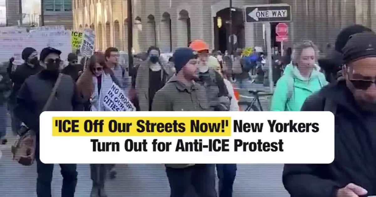 'ICE Off Our Streets Now!' New Yorkers Turn Out for Anti-ICE Protest