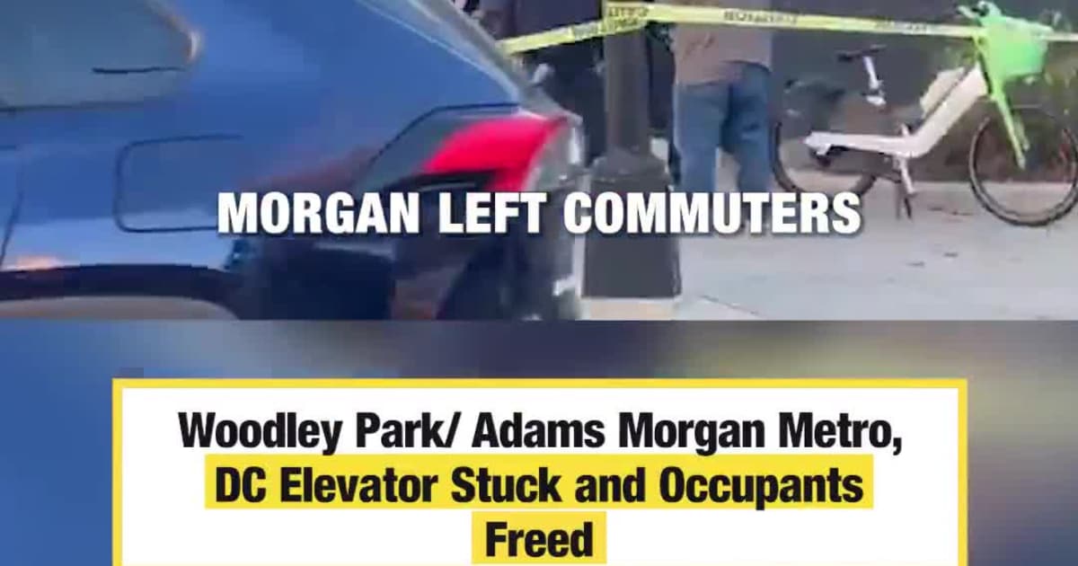 Woodley Park/ Adams Morgan Metro, DC Elevator Stuck and Occupants Freed